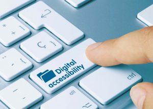 Keyboard with digital accessibility
